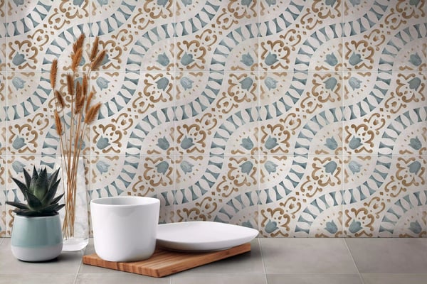 Dekorativ porcelænsflise patchwork Salerno Roseta 20x20 cm klasse I