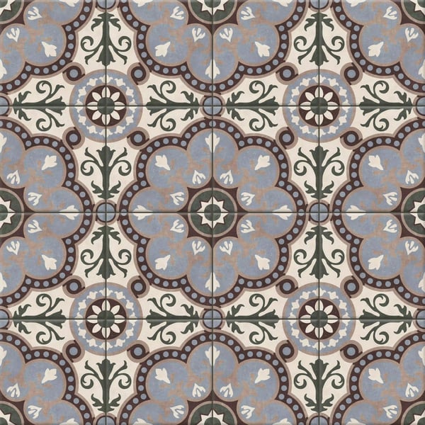 Volga Patchwork Dekorativ porslinskakel 20x20 cm, klass I
