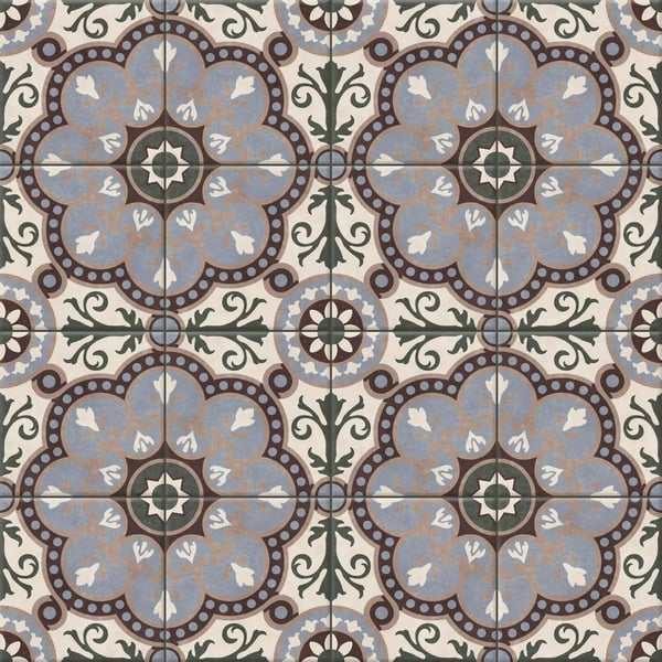 Volga Patchwork Dekorativ porslinskakel 20x20 cm, klass I