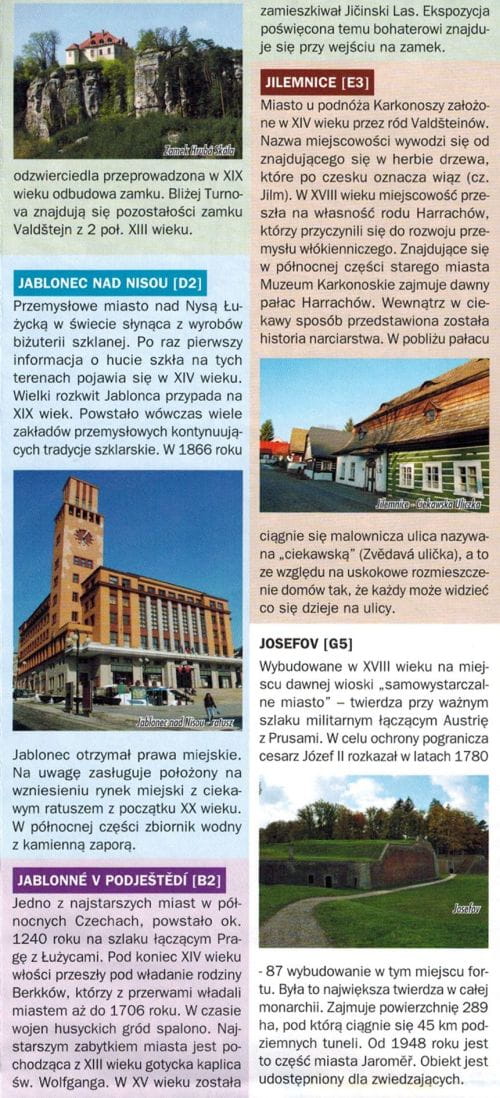 Pohjois-Böömi 1:200 000. Tie- ja matkailukartta. Vuoden 2023 painos. Galileos