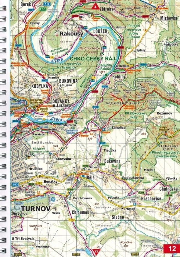 Tšekin paratiisi / Cesky Raj 1: 25 000. Turistikartasto. HP-kartografia