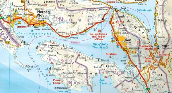 Montenegro 1:160.000. Vandtæt vej- og turistkort. 2024-udgave. Reise Know-How