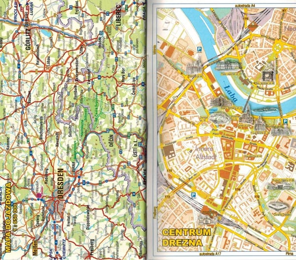 Dresden, Meissen. Illustreret guide med kort. Udgivet 2024. Galileos