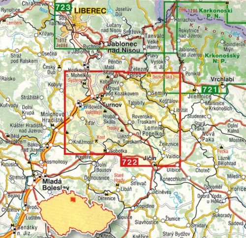Böömin paratiisi 1:25 000. Turistikartta 722. Julkaistu 2025. Shocart