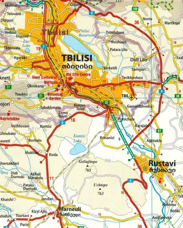 Georgien 1:350.000. Vandtæt vej- og turistkort. 2024-udgave. Reise Know-How