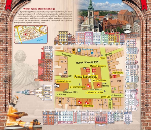 Toruń. Illustreret guide med kort. Udgivet 2025. Galileos