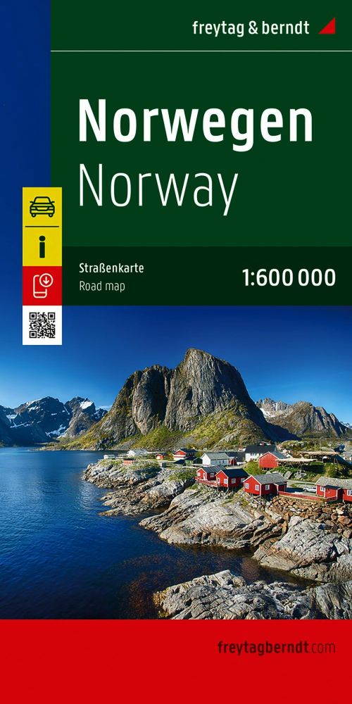 Norge 1:600.000. Vej- og turistkort. Udgivet 2025. Freytag & Berndt Norge 1:600.000. Vej- og turistkort. Udgivet 2025. Freytag & Berndt