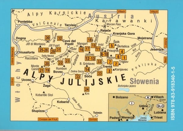 Julian Alpit. Slovenia, Italia. Opas vuorikiipeilijöille