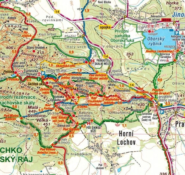 Böömin paratiisi 1:25 000. Turistikartta 722. Julkaistu 2025. Shocart