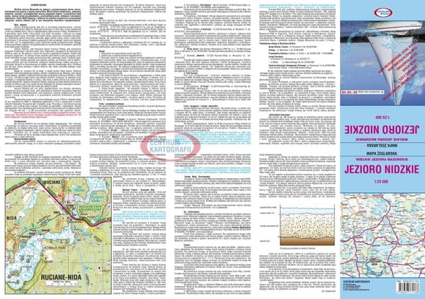 Nidzkie-järvi 1:25 000. Laminoitu merikartta. Vuoden 2024 painos.