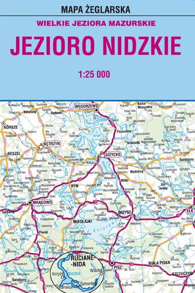 Nidzkie-järvi 1:25 000. Laminoitu merikartta. Vuoden 2024 painos.