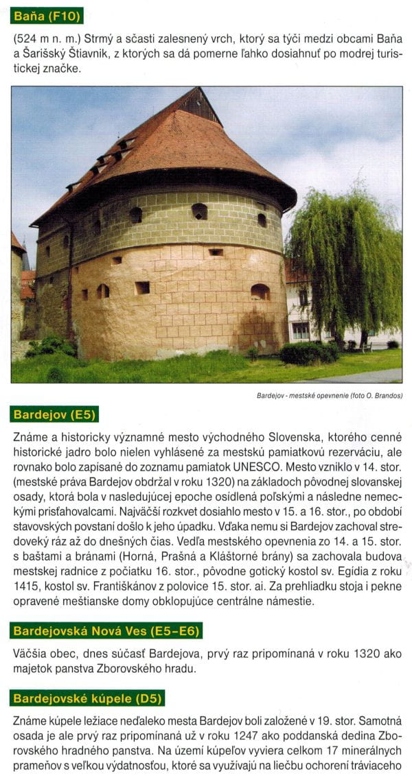 Bardejov og omegn / Bardejov og omegn. Turistkort 1113. Shocart