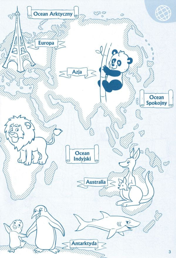 Maailman atlas. Värityskirja lapsille