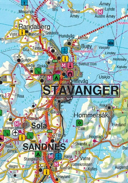 Etelä-Norja. Oslo, Bergen, Stavanger 1:250 000. Tie- ja turistikartta /1/. 2023 painos. Freytag & Berndt