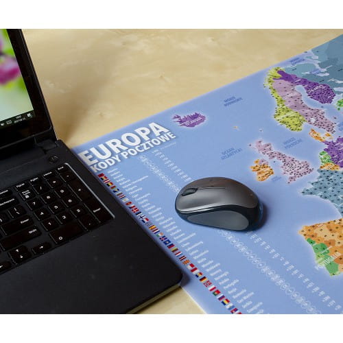 Europa. Postnumre. Skrivebordsmåtte