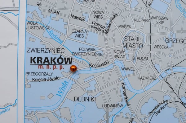 Magnetiske tuscher til vægkort (magneter). Orange farve. 54 stk.