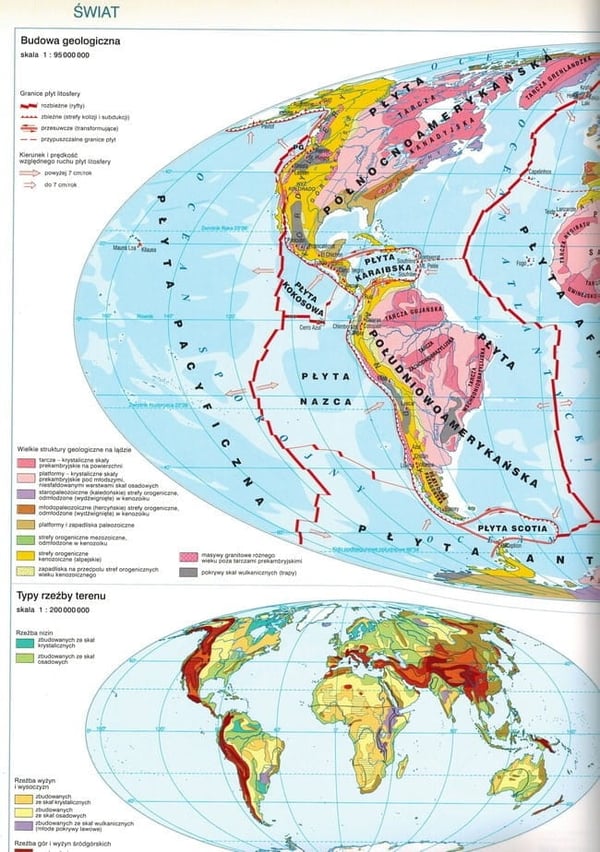 Geografisk atlas. Polen, kontinenter, verden. Folkeskole, 5.-8. klasse. Ny æra.