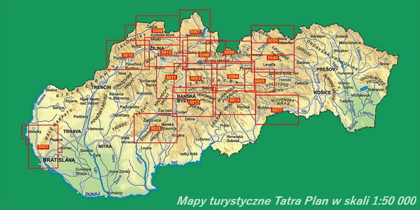 Kysucke Beskydy / Kysucke Beskydy. Turistkort 5009. Tatra Plan