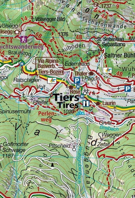 Dolomitterne. Sæt med fire turistkort 672. Udg. 2024. Kompas