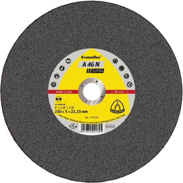 K.ALUM.SKIVE 230 mm x 3,0 mm x 22,2 mm A46N