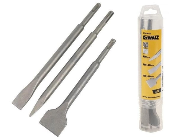 DEWALT SDS MEJSLESÆT 3 DELS. SPIDS + MEJSL 20 OG 40 mm