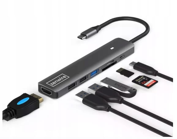 HUB 7-i-1 HS-HC703 adapter