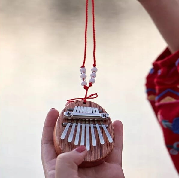 Mini Kalimba puinen mahonki Kalimba Zenwire K04