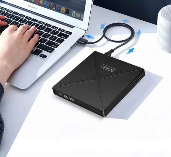Bærbar ekstern DVD-CD RW HUB USB-C USB 3.0 Zenwire 4-i-1 SD-kortlæser Zenwire SY885