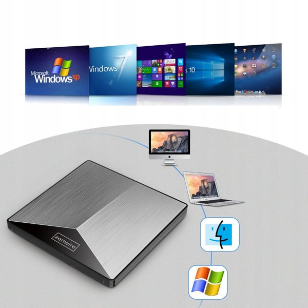 Zenwire alumiini USB 3.0 DVD-asema SY881