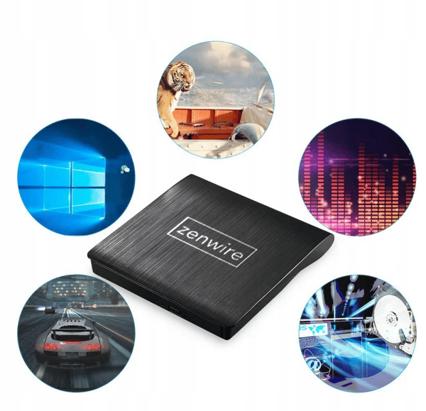 USB 3.0 DVD/CD-poltin ECD829-Y keltainen