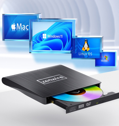 USB 3.0 DVD/CD-poltin ECD829-Y keltainen