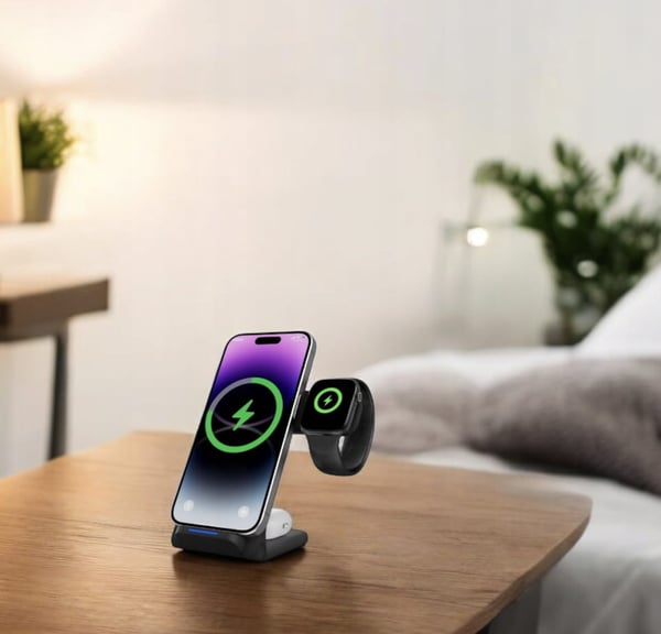 Hopfällbar 3-i-1-laddare för TWS Apple Watch A11B