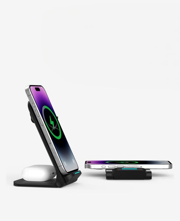 Hopfällbar 3-i-1-laddare för TWS Apple Watch A11B