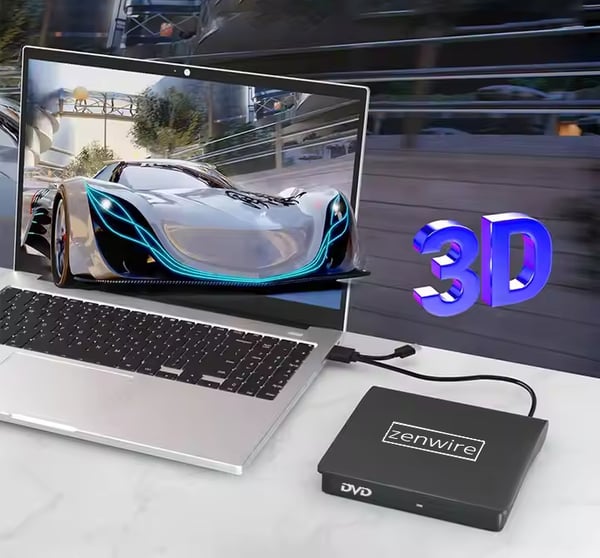 USB 3.0 DVD/CD-poltin ECD829-Y keltainen