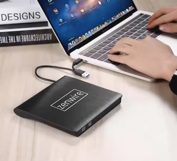 USB 3.0 DVD/CD-poltin ECD829-Y keltainen