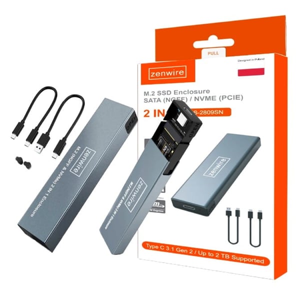 BS-2809S SSD-kaappi NVME/SATA PCIe M.2 USB-C