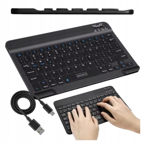 Trådløst Bluetooth 5.0-tastatur til slank tablet universel bærbar Zenwire WLK-620