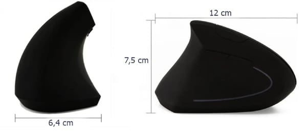 G7043-B trådløs vertikal mus sort
