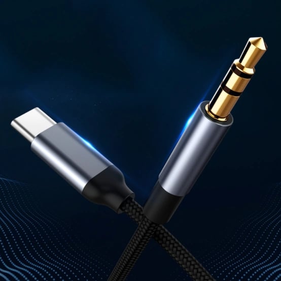 Kabeladapter USB-C Mini Jack 3,5 mm AUX DAC 1,5 m Zenwire ZC-19