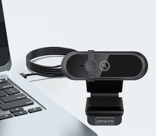 Zenwire W6 Webcam med mikrofon til computer USB 3.0 Full HD 1080p Endedæksel
