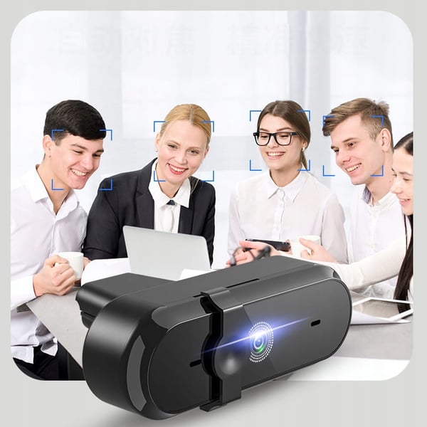 Zenwire W6 Webcam med mikrofon til computer USB 3.0 Full HD 1080p Endedæksel