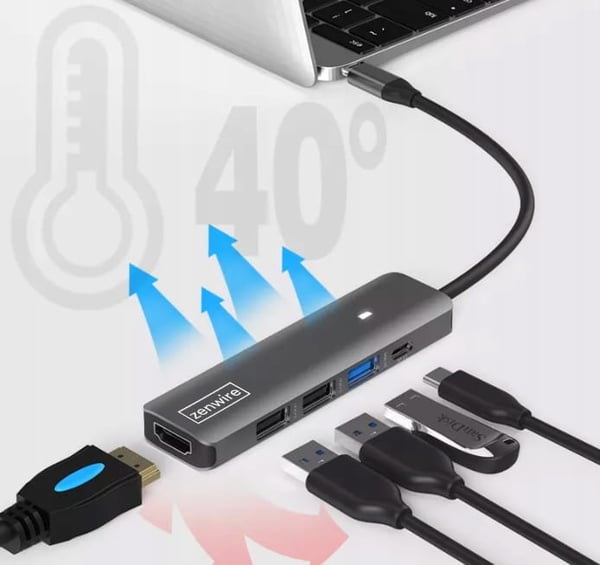 HUB 7-i-1 HS-HC703 adapter
