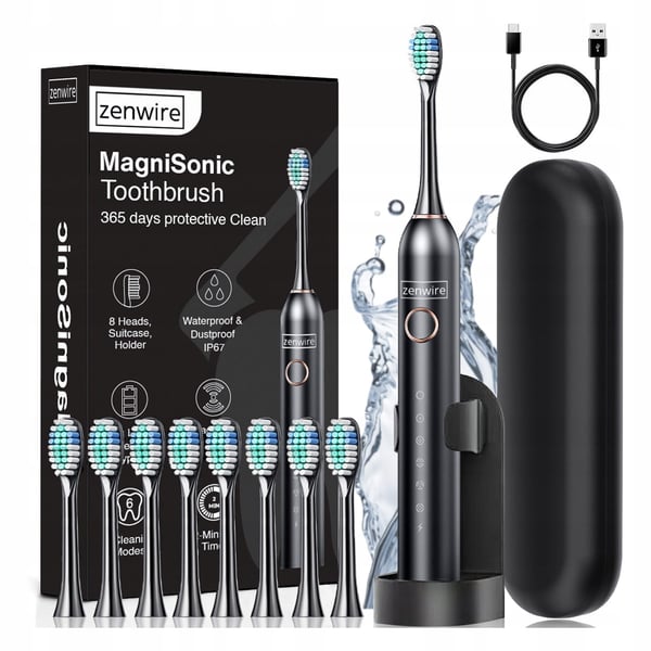 Zenwire 506 Sonic elektrisk magnetisk tandbørste til børn og voksne Zenwire 506 Sonic elektrisk magnetisk tandbørste til børn og voksne
