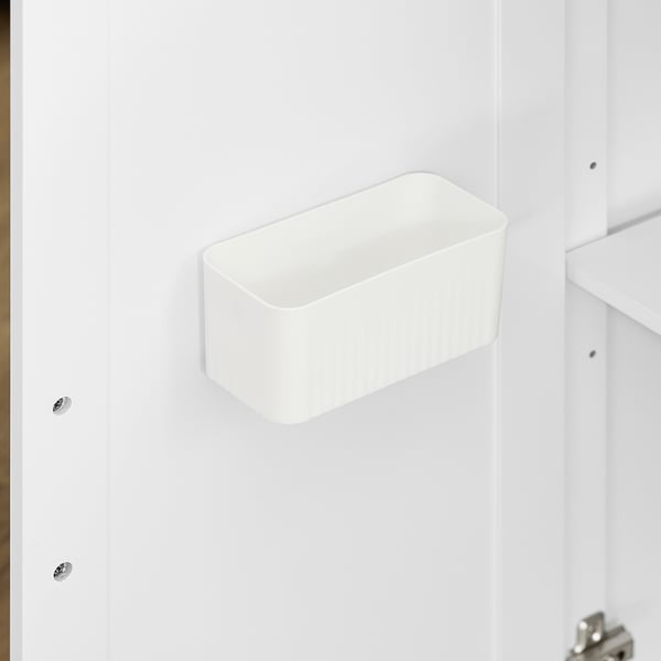 SoBuy Køkkenvogn med hjul – Udtrækkelig bordplade, 3 skuffer & justerbare hylder | Hvid 130x71x91 cm FKW41-II-WN