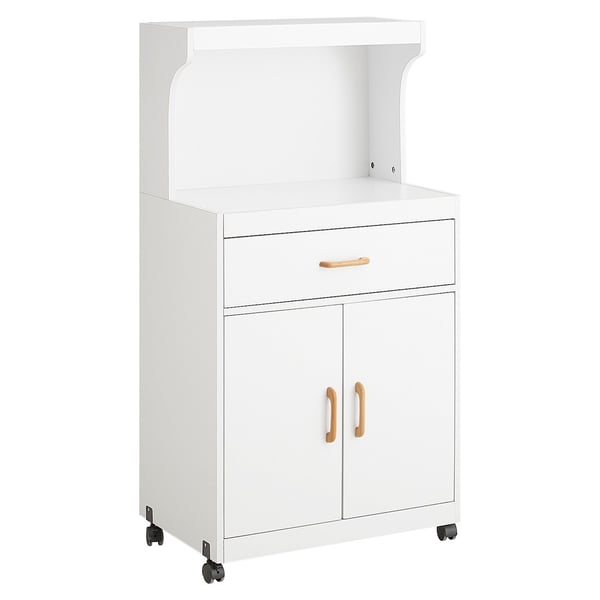 SoBuy Kökshylla till mikrovågsugn Köksskåp med hjul Sideboard FSB12-W SoBuy Kökshylla till mikrovågsugn Köksskåp med hjul Sideboard FSB12-W