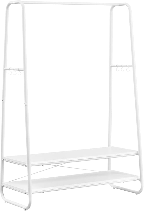 Tøjstativ, 100x45x160 cm, Hvid
