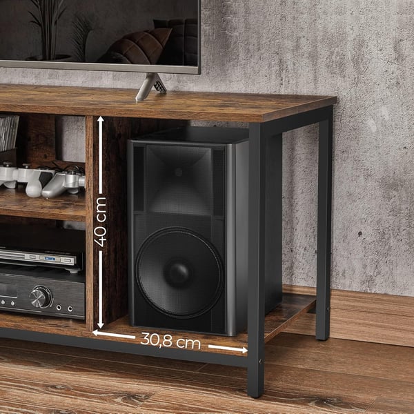 TV-bord, 120x40x50 cm, Brun og Sort