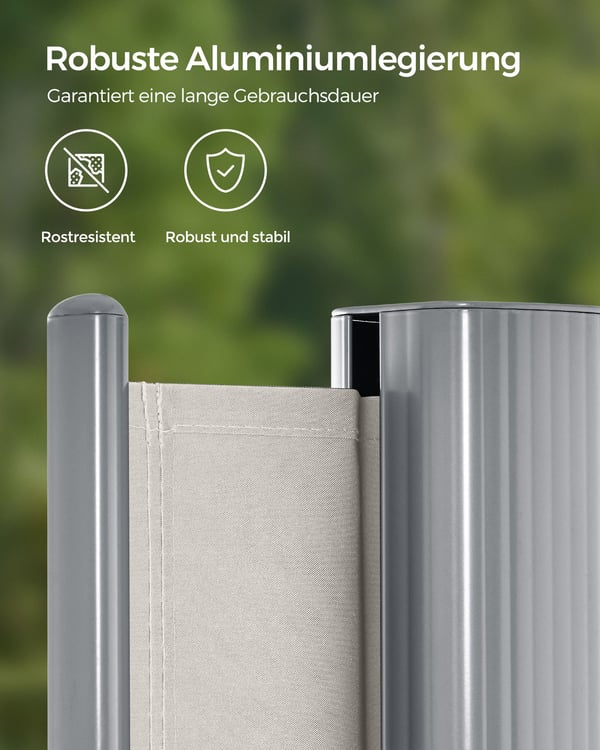Side Markise, 200x350 cm, Beige