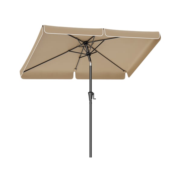 Solparasoll, 200x150 cm, taupe