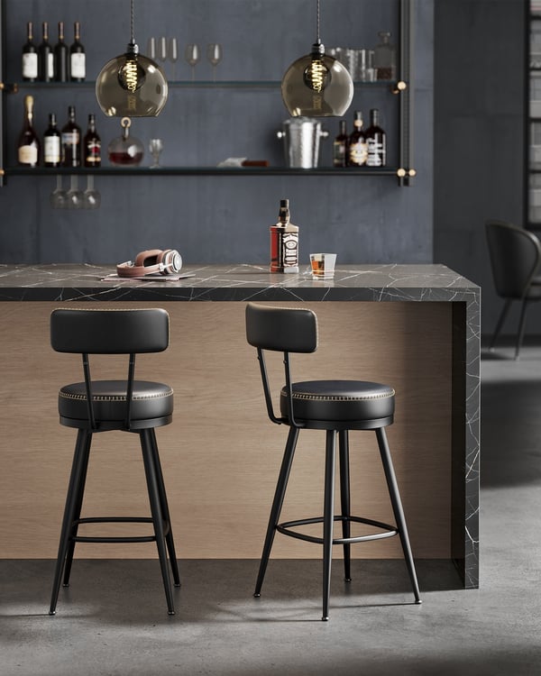 Barstol, 54x54x91 cm, svart